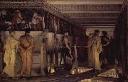 Alma-Tadema, Sir Lawrence, Phidias Showing the Frieze of the Parthenon to his Friends (mk23)